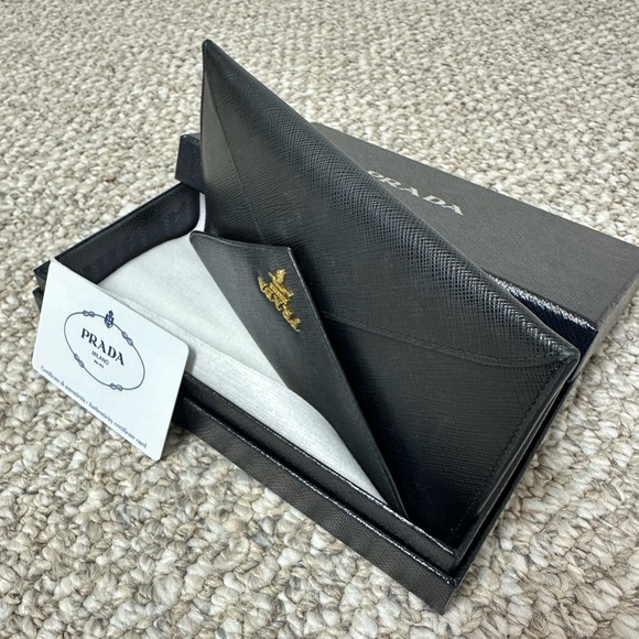 PRADA Saffiano Leather Long Envelope Wallet - Picture 11 of 11